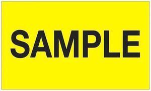 TAPE LOGIC DL1157 Tape Logic® Labels, "Sample", 3" x 5", Fluorescent Yellow,