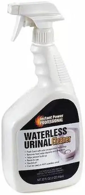 INSTANT POWER PROFESSIONAL 8205 Waterless Urinal Cleaner,Clear,32 oz.