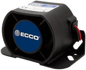 ECCO 610N Back Up Alarm,Black,3-7/64" H