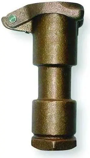 ZORO SELECT 4NDN8 Quick Coupling Valve,3/4 In,FNPT,Brass