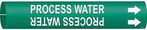 BRADY 4113-D Pipe Marker,Process Water,Grn,4 to 6 In