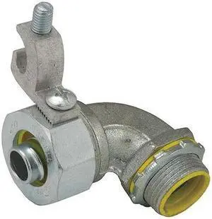 RACO 3546-3 Conduit Fitting Connector, 1-1/2 in, Threaded, Steel, Electro Zinc