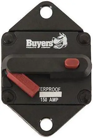 BUYERS PRODUCTS CB152PB Push-to-Trip Circuit Breaker,150A