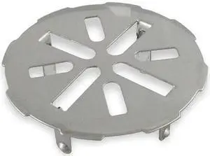 ZORO SELECT 1PPE6 5" Pipe Dia. Stainless Steel Floor Drain Grid