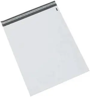 PARTNERS BRAND B877100PK Poly Mailers, 19" x 24", White, PK100