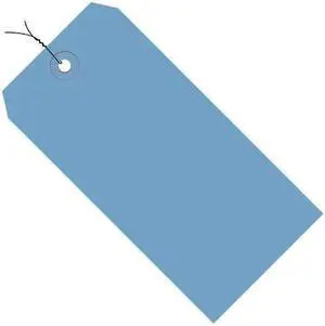 PARTNERS BRAND G11043A Shipping Tags, Pre-Wired, 13 Pt., 4 1/4" x 2 1/8", Dark