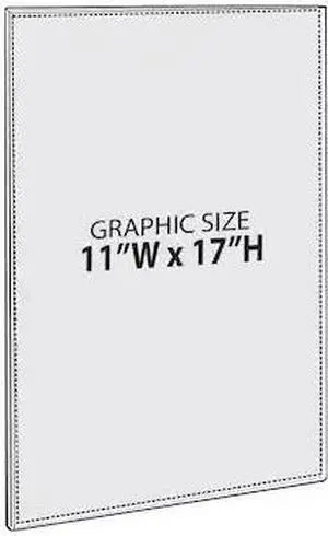 AZAR DISPLAYS 122032 11"W x 17"H Sign w/ Adhesive Tape, PK10