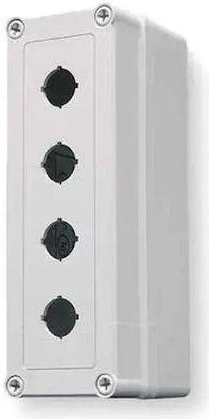 HOFFMAN VM933-PBM4 Pushbutton Enclosure,22mm,8.74 in. H