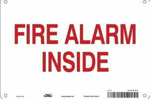 CONDOR 465P26 Safety Sign,10" Wx7" H,0.004" Thickness