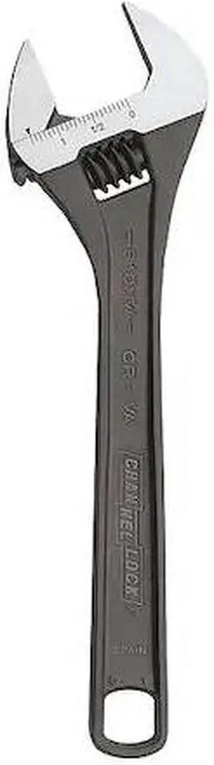 CHANNELLOCK 810NW Adj. Wrench,10",1-13/32" Cap.,Black