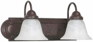 NUVO 60-324 Ballerina 2 Light 18 in. Vanity Alabaster Glass Bell Shades, NUVO 60-324 Ballerina 2 Light 18 in. Vanity Alabaster Glass Bell Shades,