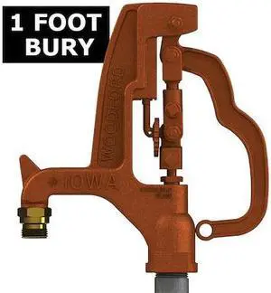 WOODFORD MANUFACTURING Y1-2 Yard Hydrant, 1"x3/4" NPTxMPT 1-1/4