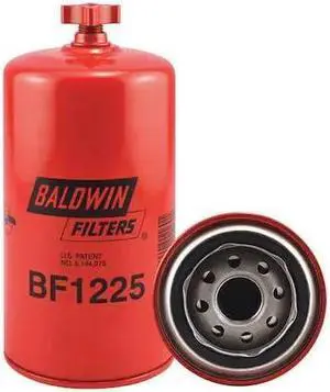 BALDWIN FILTERS BF1225 Fuel Filter,7-3/8 x 3-11/16 x 7-3/8 In