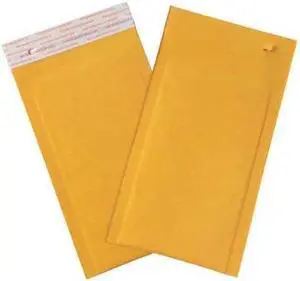 PARTNERS BRAND B851SSTT Self-Seal Bubble Mailers w/Tear Strip, No 000, 4" x 8",