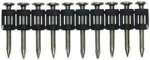 SENCO W3100YXC Collated Concrete Nail, 1 in L, 12 ga, Zinc Galvanized, Flat