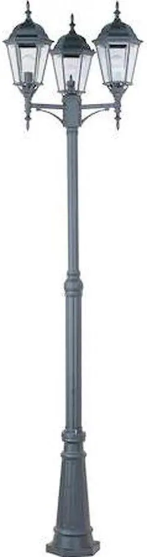 MAXIM 1105BK Poles 3-Light 24" Wide Black Outdoor Pole/Post Mount