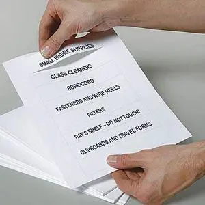 HOL-DEX LI-120-8 Label Replacement Insert Sheets,PK50