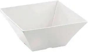 TABLECRAFT MB94 Square Bowl, 120 oz., Melamine White