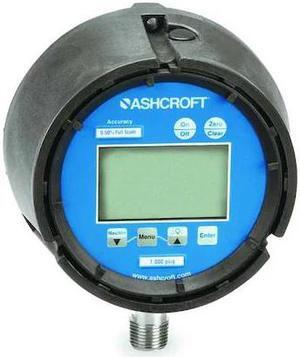 ASHCROFT 452074SD02L300BL Digital Test Pressure Gauge, 0 to 300 psi, 4 1/2 in
