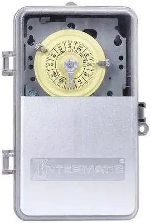 INTERMATIC T103PCD82 Electromechanical Timer,24-Hour,DPST