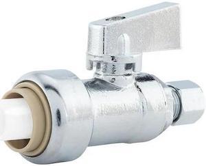 JONES STEPHENS C77475LF 1/2" x 3/8" OD Compression PlumBite Push On Supply