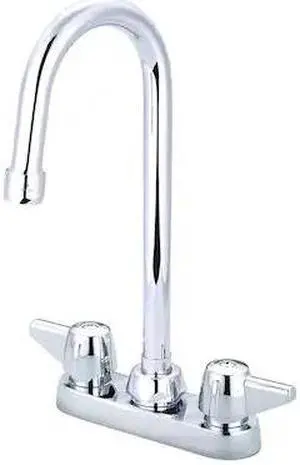 CENTRAL BRASS 0084-A17 Two Handle Cast Brass Bar/Laundry Faucet, NPSM,