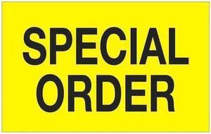 TAPE LOGIC DL1167 Tape Logic® Labels, "Special Order", 1 1/4" x 2", Fluorescent