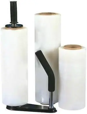 PARTNERS BRAND SF128 Blown Hand Stretch Film,12x80Gx1500f,PK4, 12" W x 1500' L,