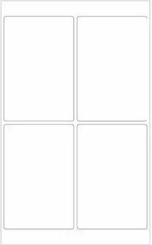Tape Logic LL268 4 x 6 in. White Removable Rectangle Laser Labels - Pack of 400