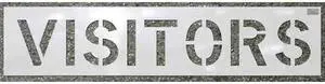 C.H. HANSON 70051 Stencil,Visitors,12 x 9 In.