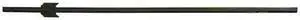 ZORO SELECT 46V228 Fence Post,60 H x 3 1/2 W In.,Steel