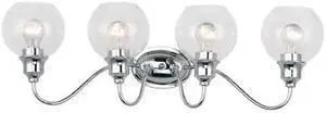 MAXIM LIGHTING 1114CLPC Ballord 4-Light 31" Wide Polished Chrome Vanity Light MAXIM LIGHTING 1114CLPC Ballord 4-Light 31" Wide Polished Chrome Vanity Light