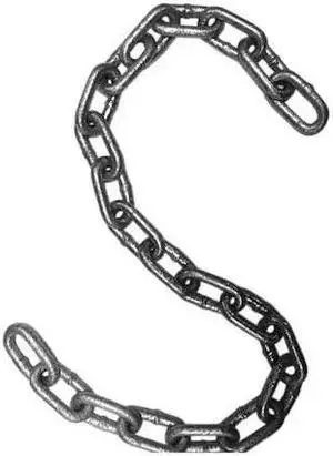 DAYTON 34RZ11 Proof Coil Chain,5/16 in,20 ft L,1900 lb