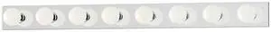 MAXIM 4458PC Essentials 8-Light 48" Wide Polished Chrome Vanity Light