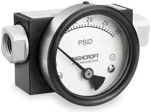 ASHCROFT 351130FD25SXCYLM30PSID Pressure Gauge,0 to 30 psi