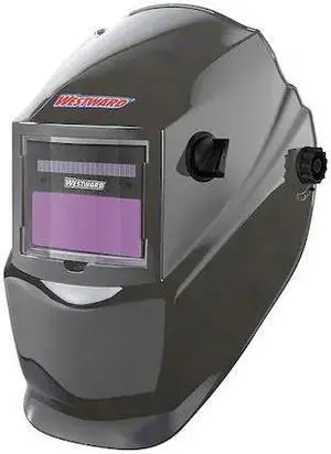 WESTWARD 22XX39 Auto Dark Welding Helmet, 4, 9-13, Gray