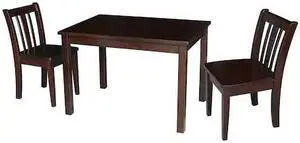 INTERNATIONAL CONCEPTS K15-2532-CC105-2 Rectangle Table with 2 San Remo