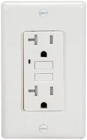 ZORO SELECT 62175 GFCI Receptacle,General Purpose,2-Poles