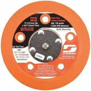 DYNABRADE 56196 Vacuum,Disc Pad,127 mm dia.