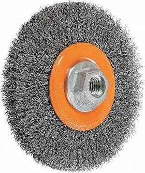 WALTER SURFACE TECHNOLOGIES 13J504 Wire Wheel Brush Crimped 5"x5/8"