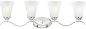 MAXIM 12084FTSN Vital 4-Light 31.5" Wide Satin Nickel Vanity Light