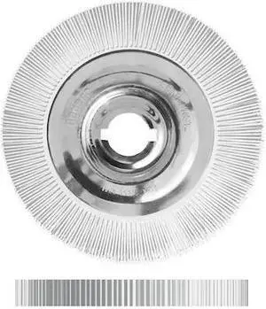 DEDECO 1975 Sunburst Radial Bristle Discs 12 in X 2 in Straight Ts White 120