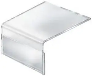 AZAR DISPLAYS 142701 5.5"W x 3.5"H Shelf Sign Holder, PK10