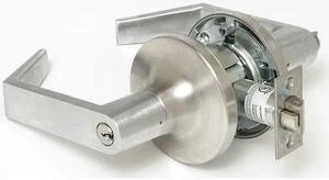 Yale / Assa Abloy - AU5405LN 626 - Lever, Mechanical, Heavy Duty, Different, Satin Chrome, 2 3/4 in Backset, Cylindrical
