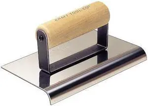 Sidewalk Edger, SS/Wood, 3/8 in Radius