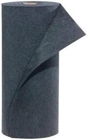 PIG MAT162 Absorbent Roll, Absorbs 39 gal. Universal, ,Black