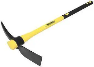 WESTWARD 20C885 5 lb Pick Mattock, 4 in L Head, 36 in L Fiberglass Handle