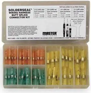 MASTER APPLIANCE 11821 Butt Splice Wire Connector, 10 AWG Max, Multicolored,
