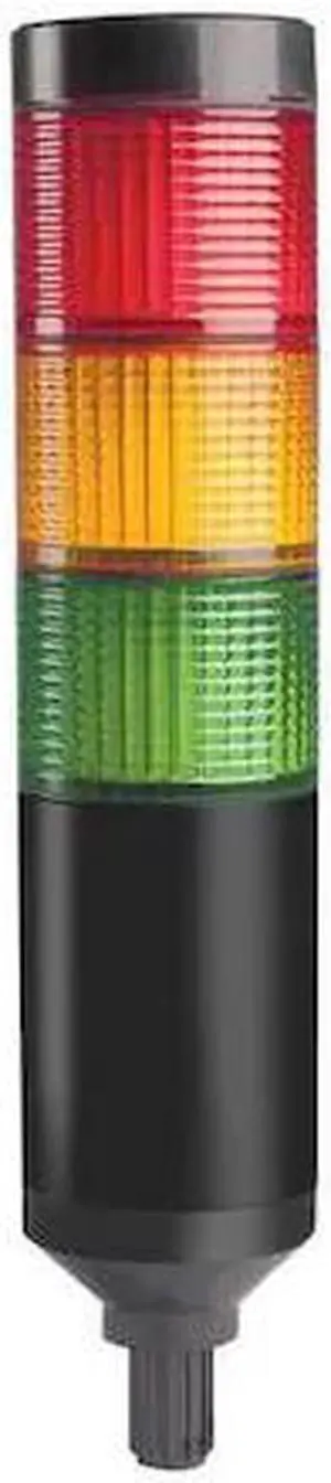 DAYTON 26ZT29 Tower Light, 56mm, Steady/Flash, Red, Ylw, Gr