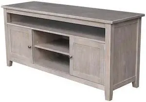 INTERNATIONAL CONCEPTS TV09-51 Entertainment / TV Stand with 2 Doors, Washed